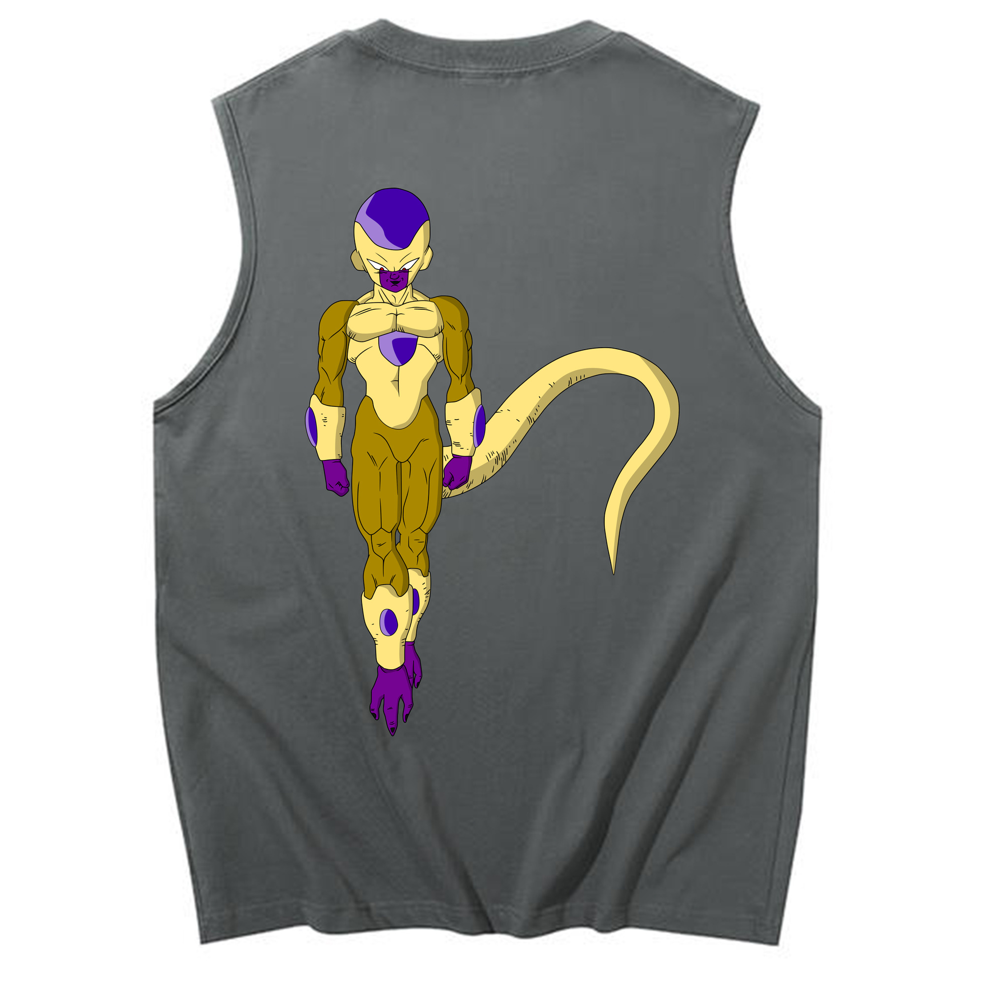 （画像用） ドラゴンボール フリーザ DRAGON BALL Frieza コットン100％タンクトップ（背面プリント）